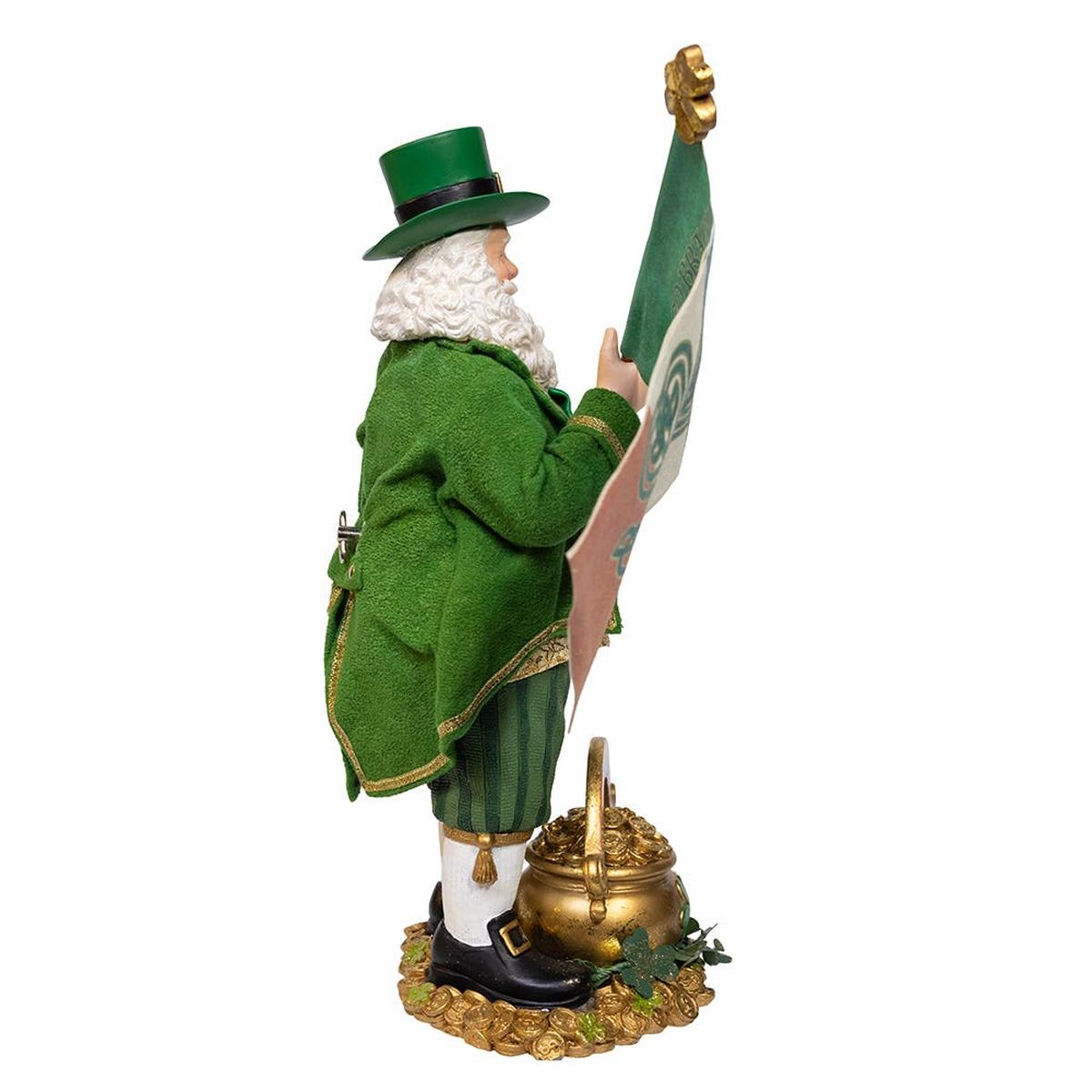 Shop For Kurt Adler 11 - Inch Fabriché Musical Irish Santa