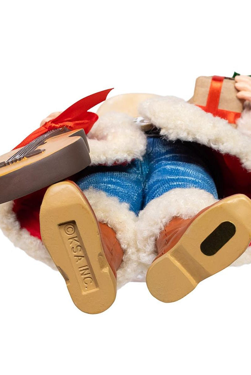 Shop For Kurt Adler 11 - Inch Fabriché Western Santa with Guitar