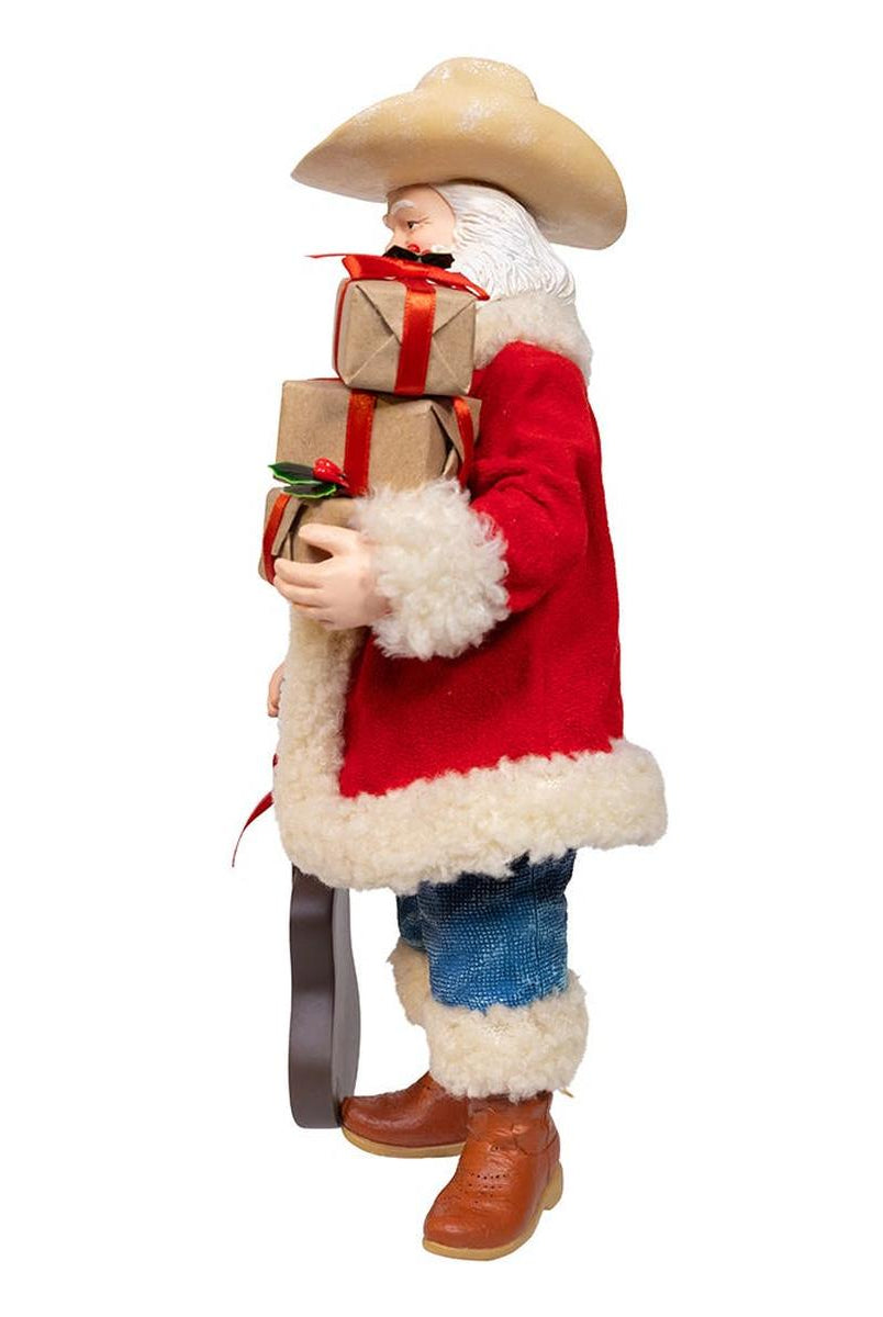 Shop For Kurt Adler 11 - Inch Fabriché Western Santa with Guitar