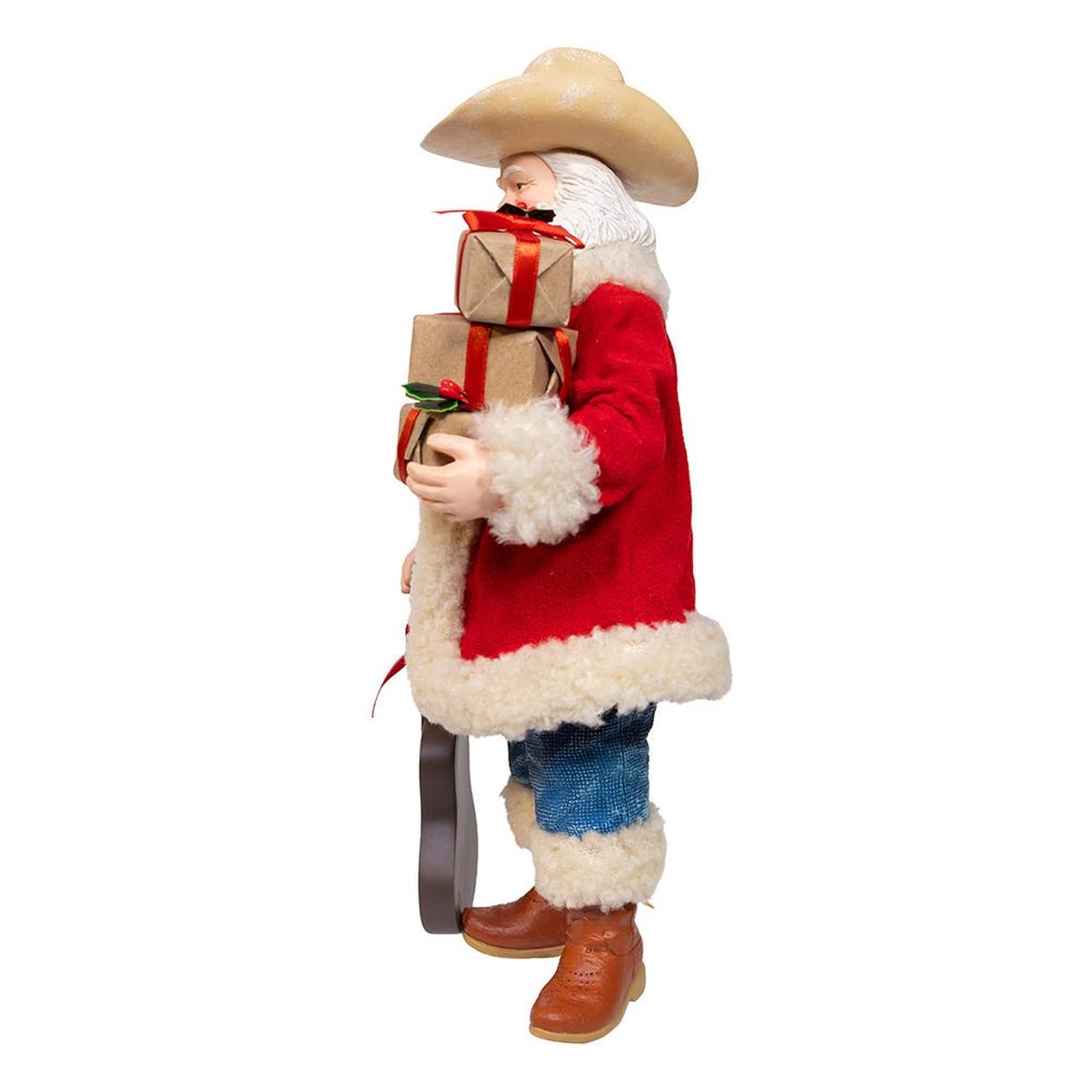 Shop For Kurt Adler 11 - Inch Fabriché Western Santa with Guitar