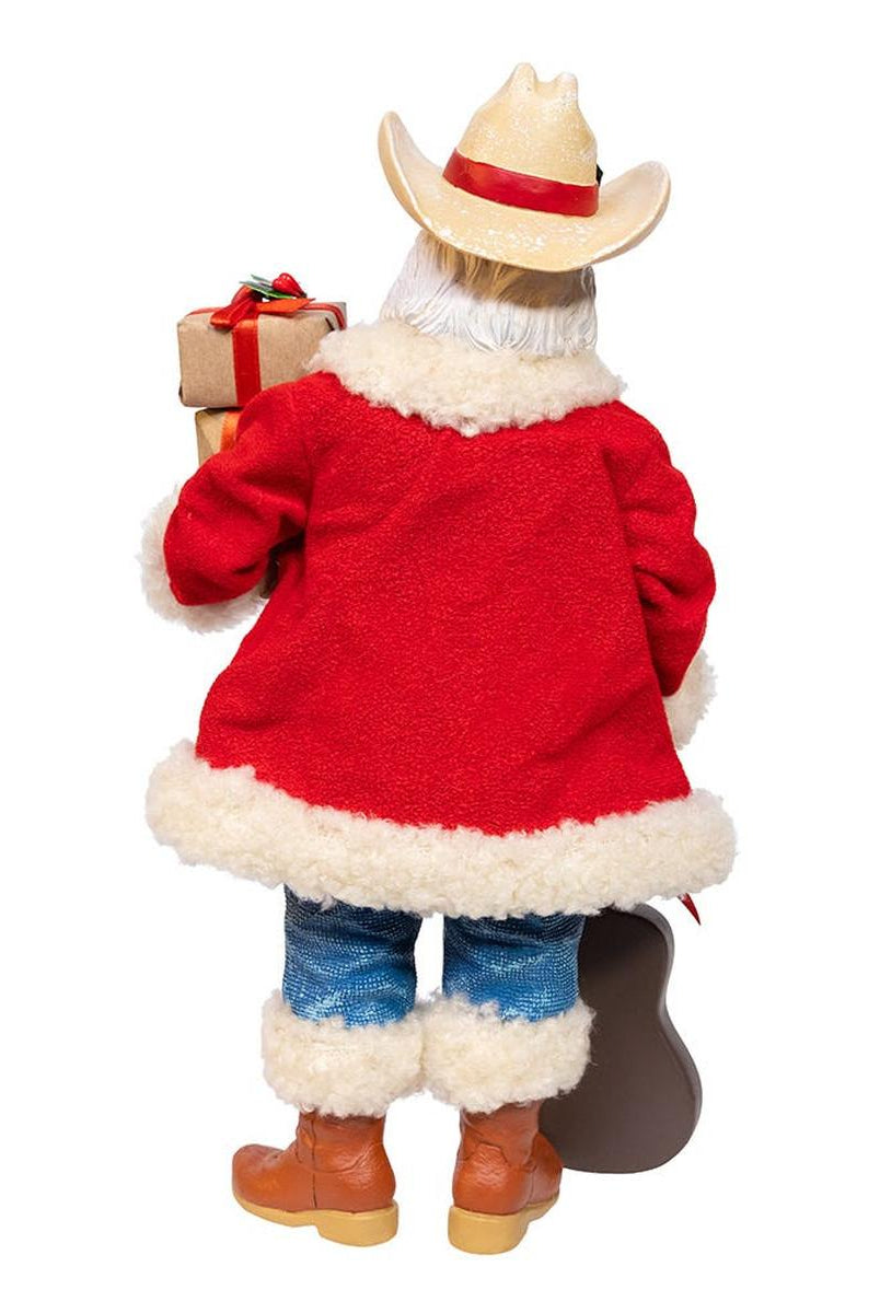 Shop For Kurt Adler 11 - Inch Fabriché Western Santa with Guitar