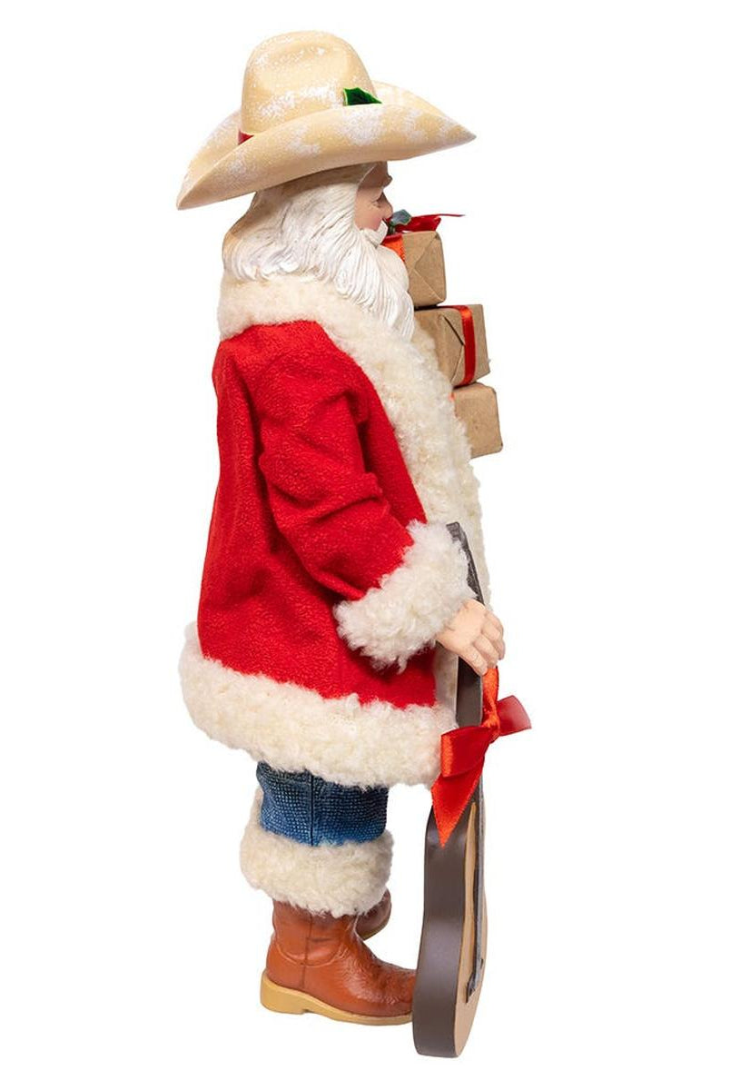Shop For Kurt Adler 11 - Inch Fabriché Western Santa with Guitar