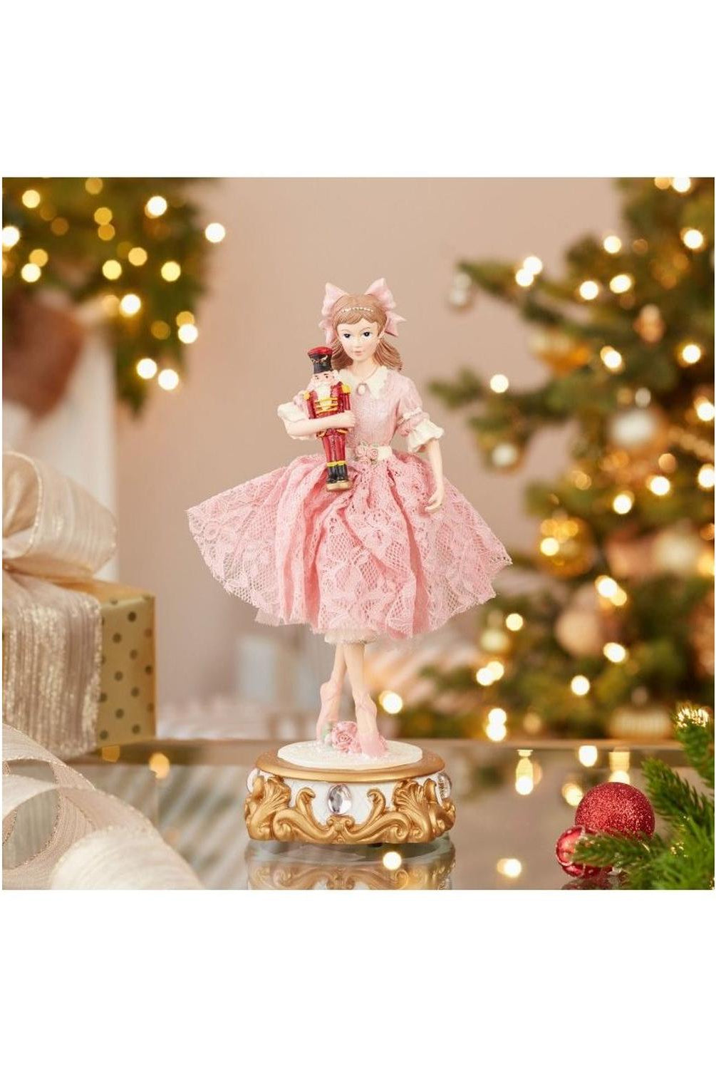 Kurt Adler 11.25" Clara Ballet Nutcracker Musical Deco