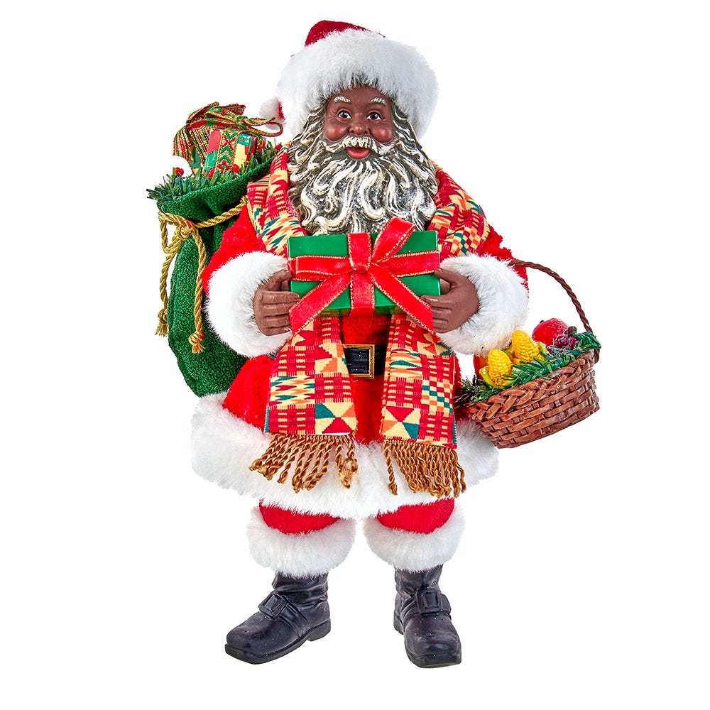 Shop For Kurt Adler 12 - Inch Fabriché Kwanzaa Santa