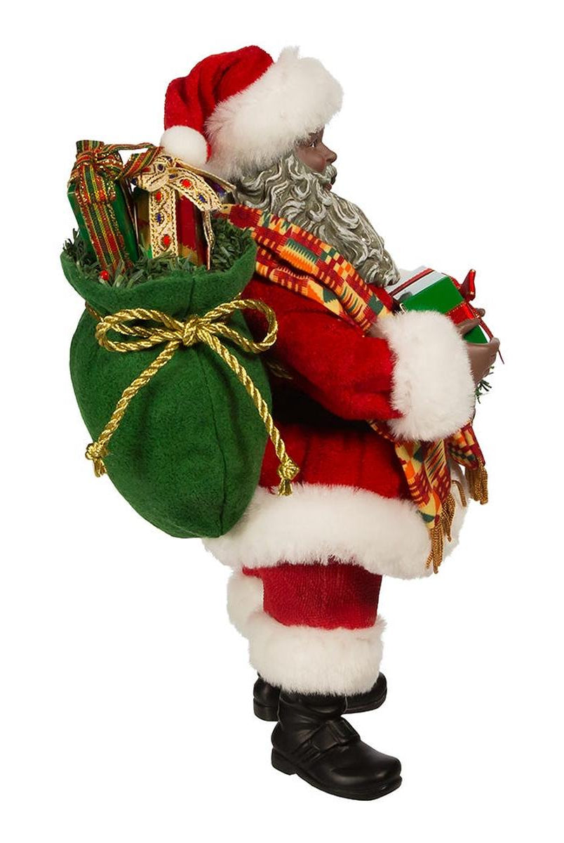 Shop For Kurt Adler 12 - Inch Fabriché Kwanzaa Santa