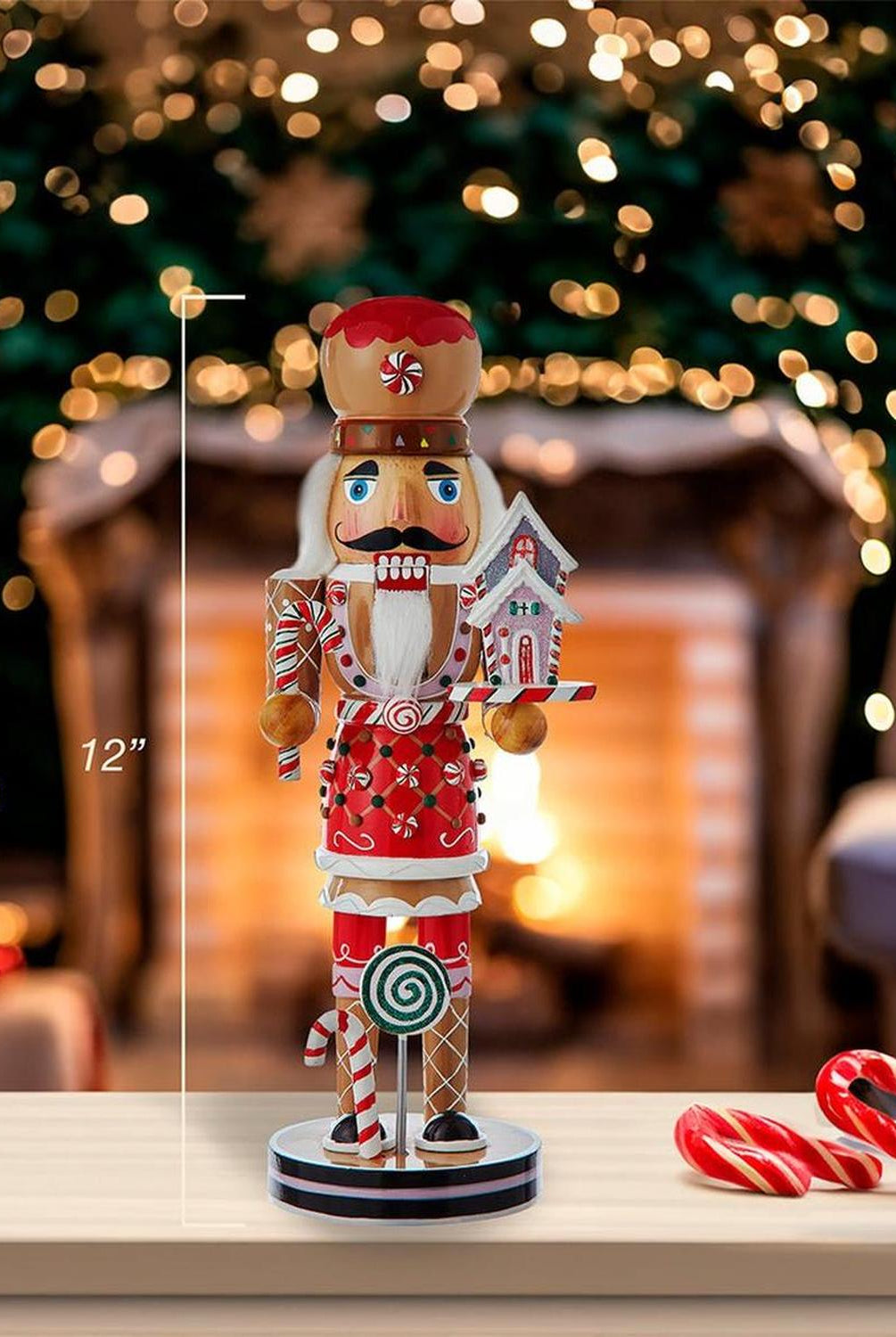 Kurt Adler 12-Inch Gingerbread Nutcracker