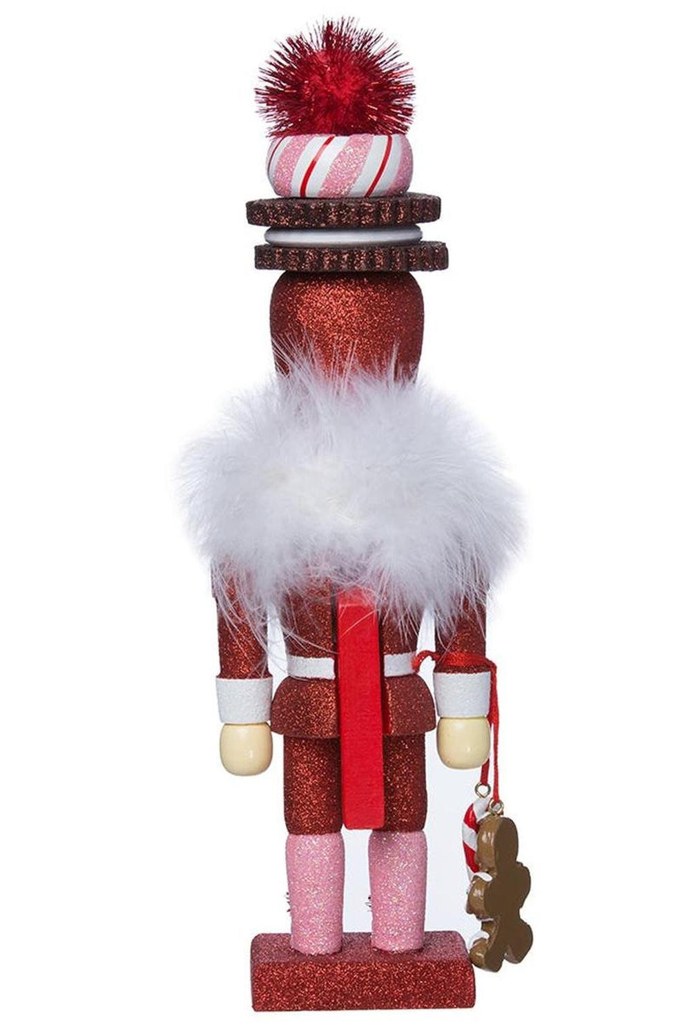 Kurt Adler 12-Inch Hollywood Red Gingerbread Nutcracker with Cookie Hat