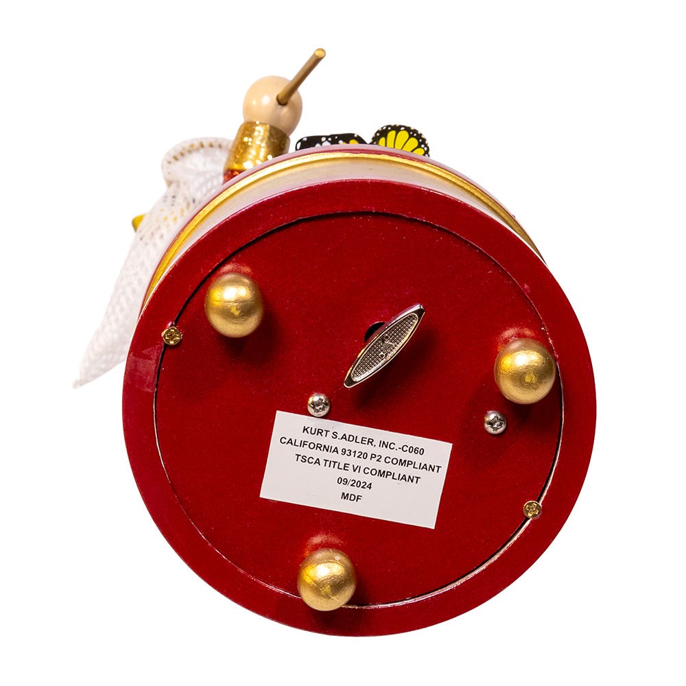 Shop For Kurt Adler 12 - Inch Musical Butterfly Catcher Nutcracker