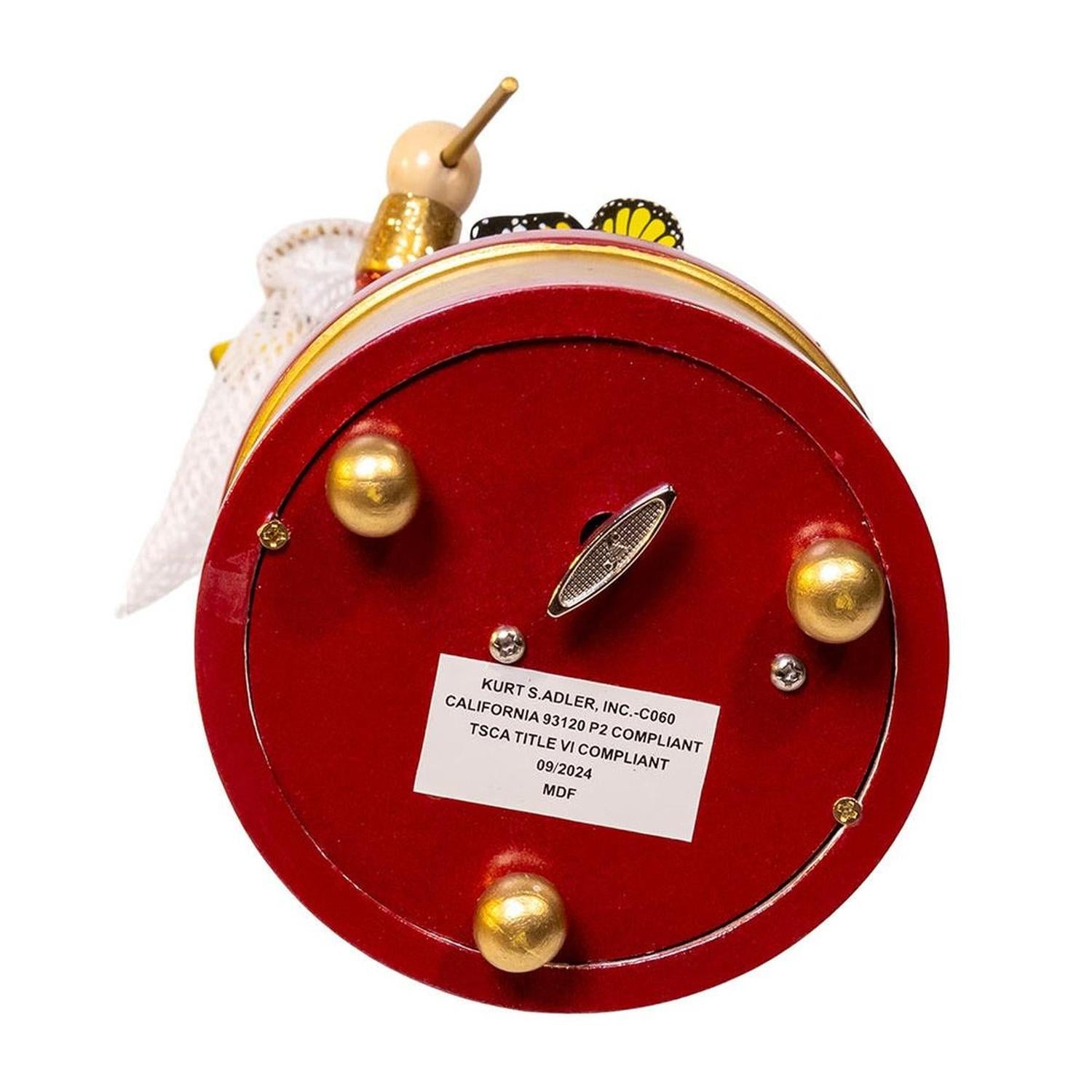 Kurt Adler 12-Inch Musical Butterfly Catcher Nutcracker