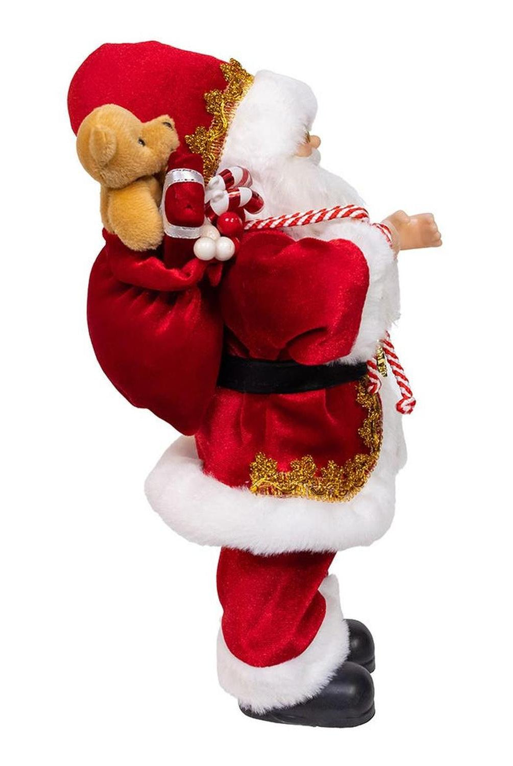 Kurt Adler 12-Inch Standing Christmas Santa with Sack
