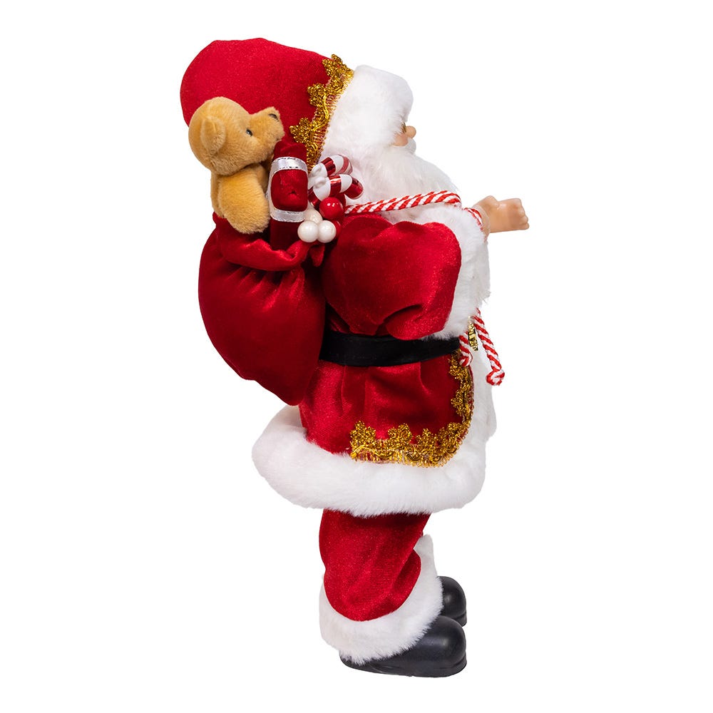 Shop For Kurt Adler 12 - Inch Standing Christmas Santa with Sack