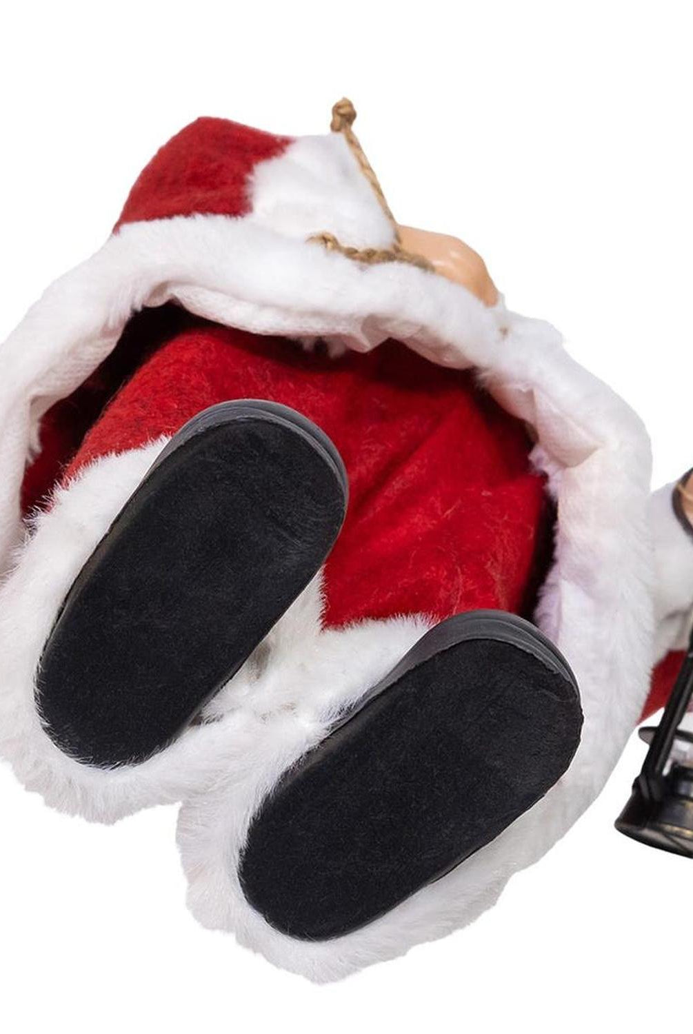 Kurt Adler 12-Inch Standing Christmas Santa with Sack and Lantern