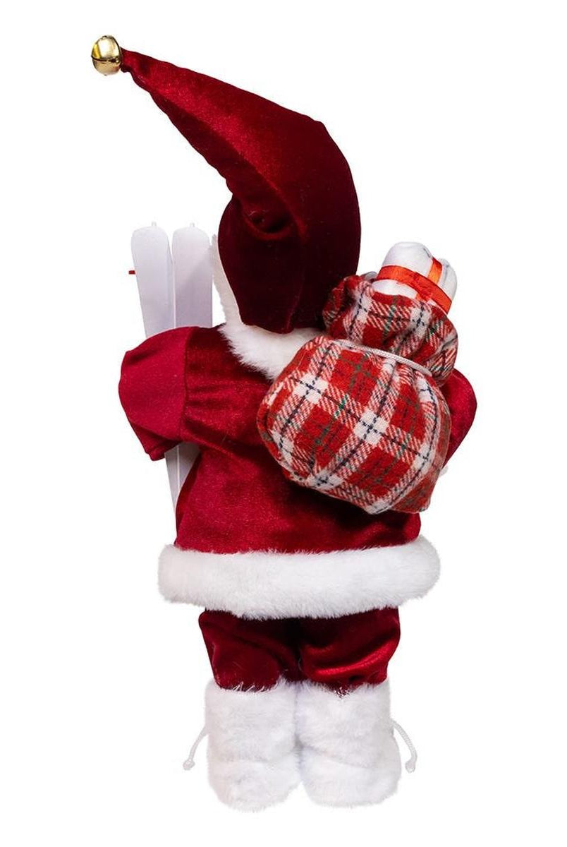 Shop For Kurt Adler 12 - Inch Standing Christmas Santa with Skis