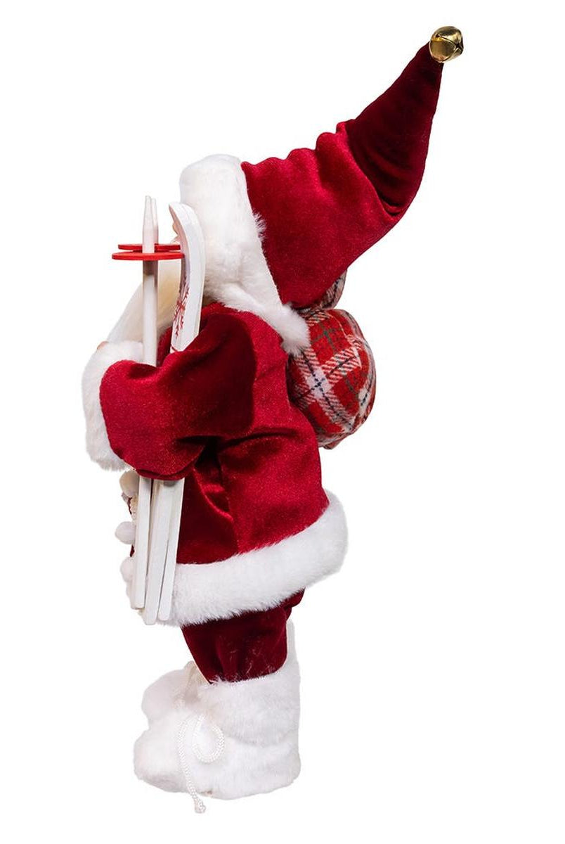Shop For Kurt Adler 12 - Inch Standing Christmas Santa with Skis