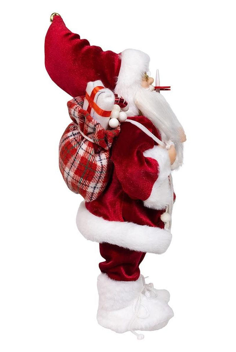 Shop For Kurt Adler 12 - Inch Standing Christmas Santa with Skis