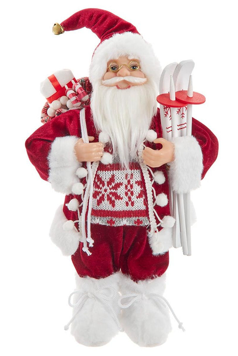 Shop For Kurt Adler 12 - Inch Standing Christmas Santa with Skis