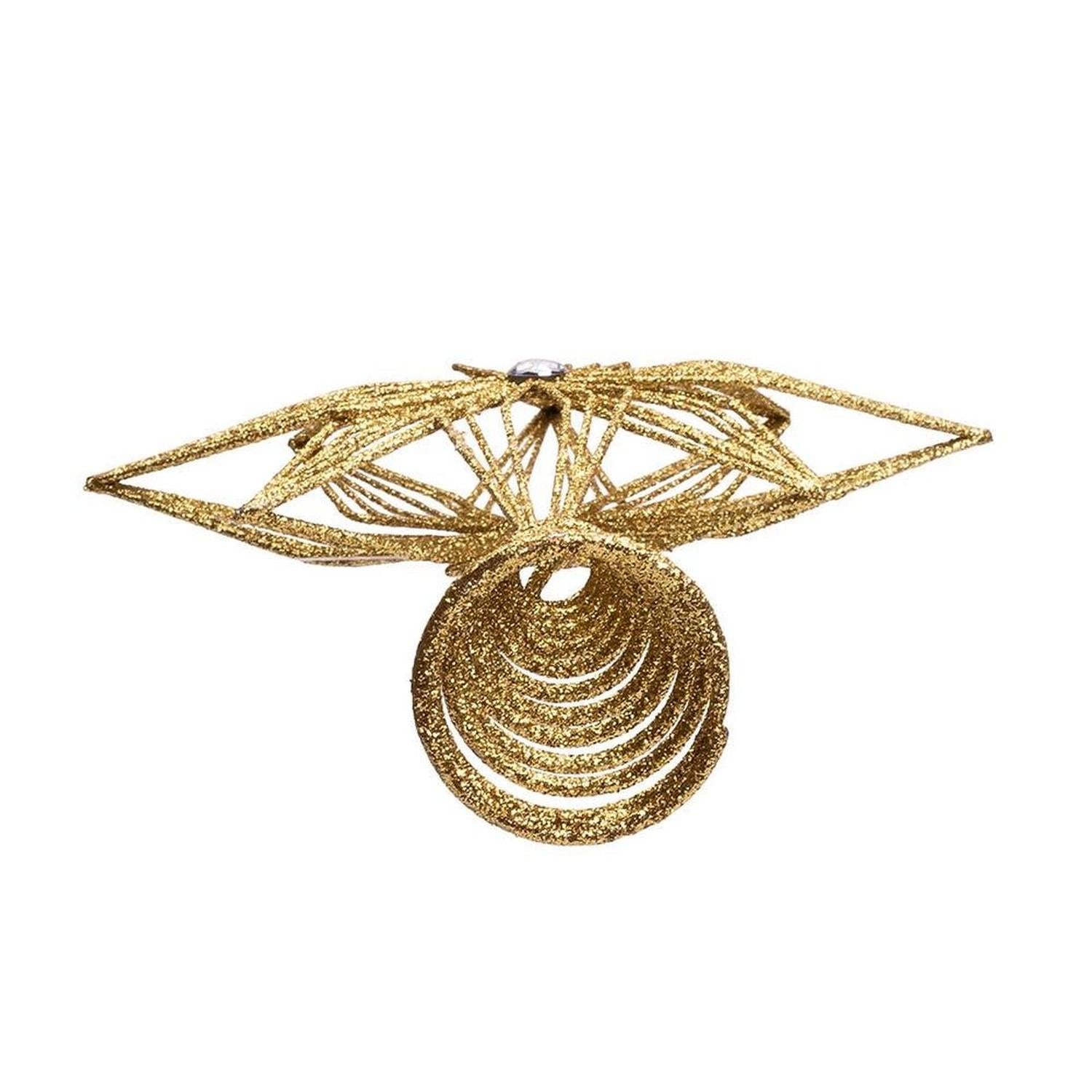 Shop For Kurt Adler 12 - Inch Unlit Gold Glittered 6 - Point Star Tree Topper