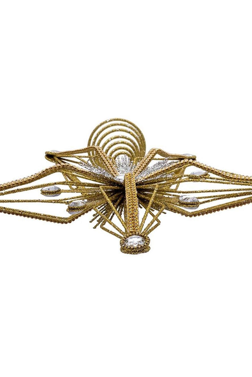 Kurt Adler 12.5-Inch Gold and Silver Star Tree Topper