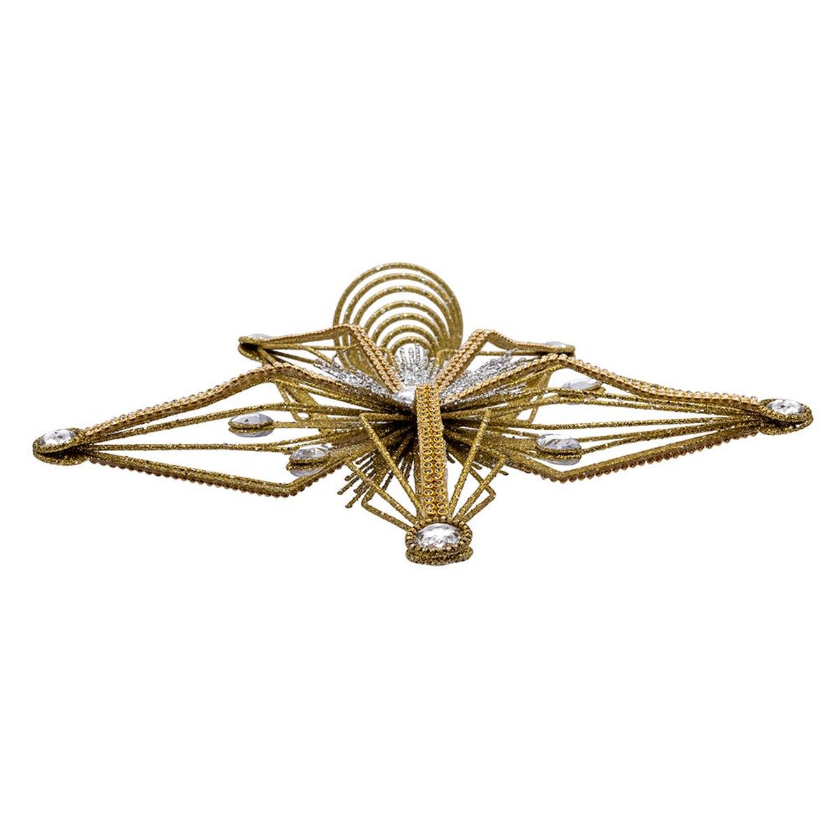 Shop For Kurt Adler 12.5 - Inch Gold and Silver Star Tree Topper