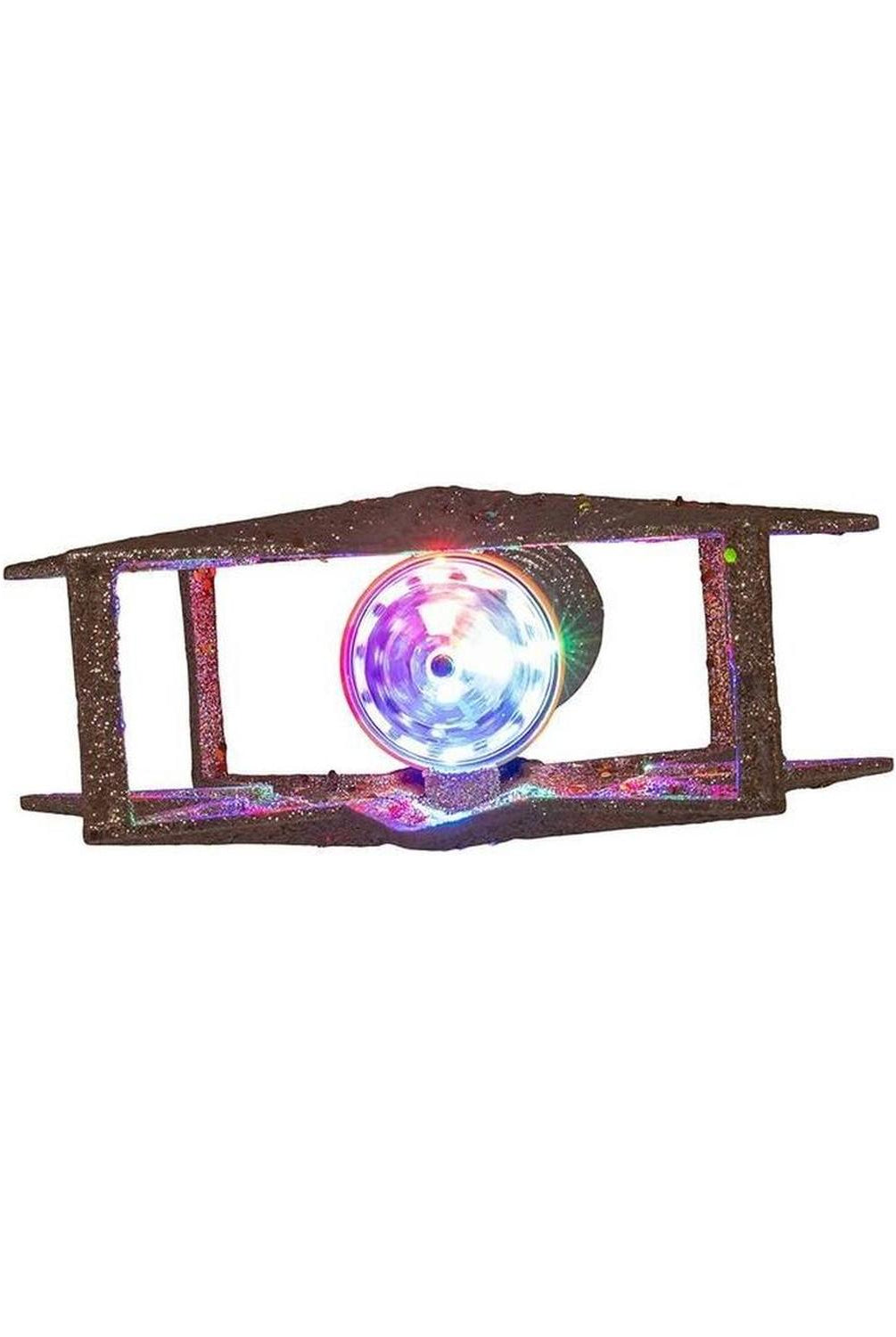 Kurt Adler 13.4 Inch Gold Glitter Polaris Projector Tree Topper