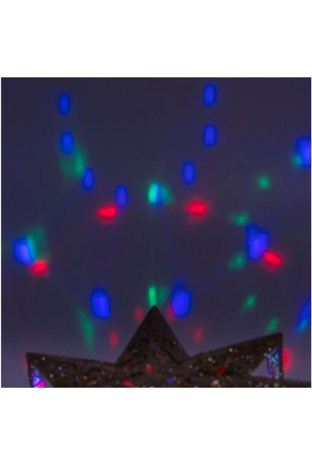 Kurt Adler 13.4 Inch Gold Glitter Polaris Projector Tree Topper