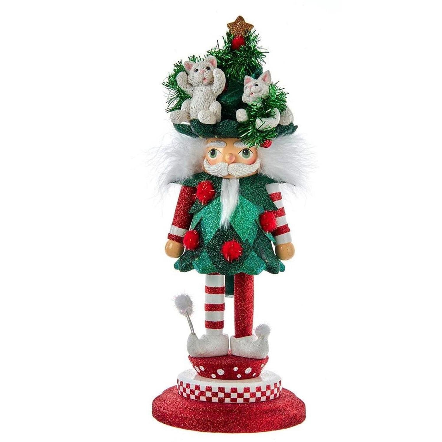 Shop For Kurt Adler 14 - Inch Hollywood Cats In Tree Hat Nutcracker