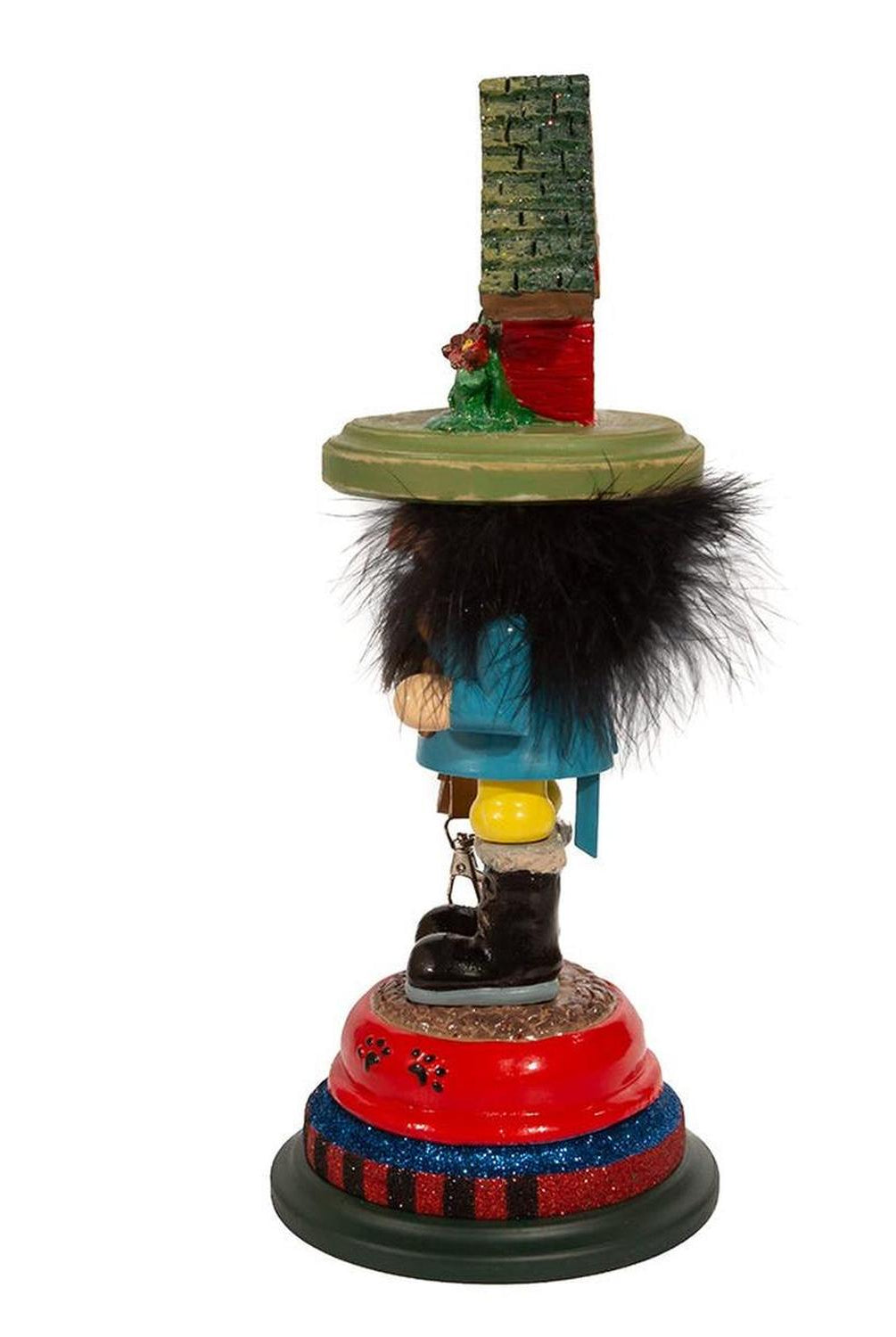 Kurt Adler 14-Inch Hollywood Dog House Hat Nutcracker