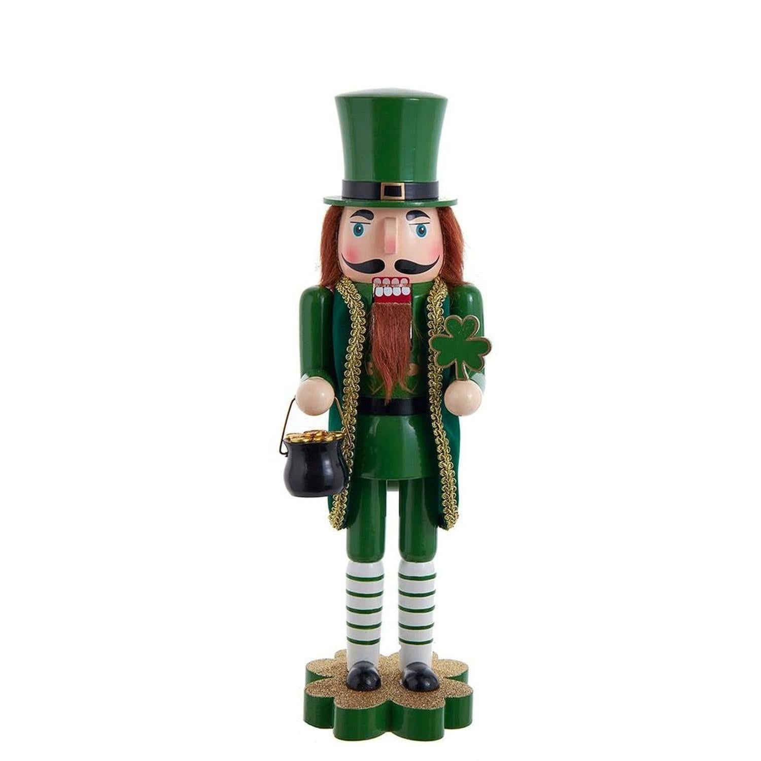 Shop For Kurt Adler 14 - Inch Leprechaun Soldier Nutcracker