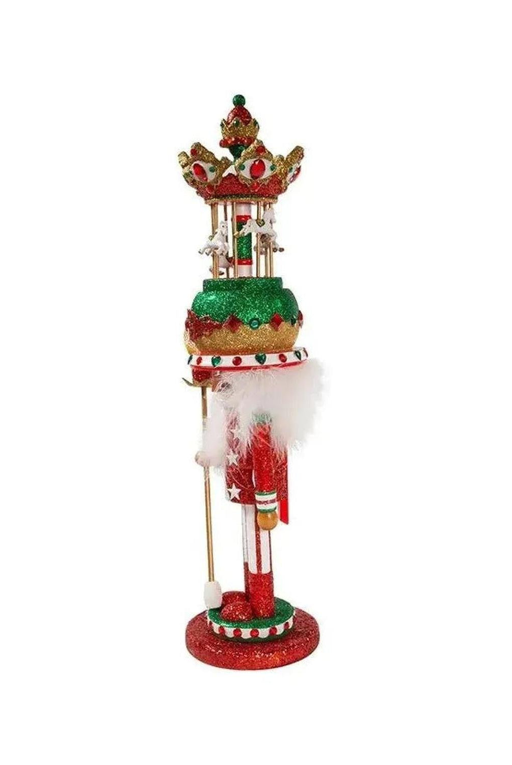 Kurt Adler 15" Hollywood Nutcrackers™ Musical Carousel Hat Nutcracker