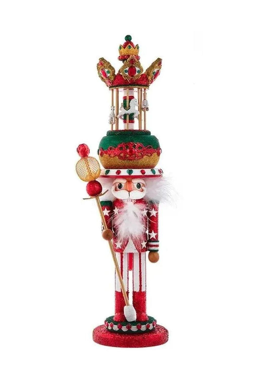 Kurt Adler 15" Hollywood Nutcrackers™ Musical Carousel Hat Nutcracker