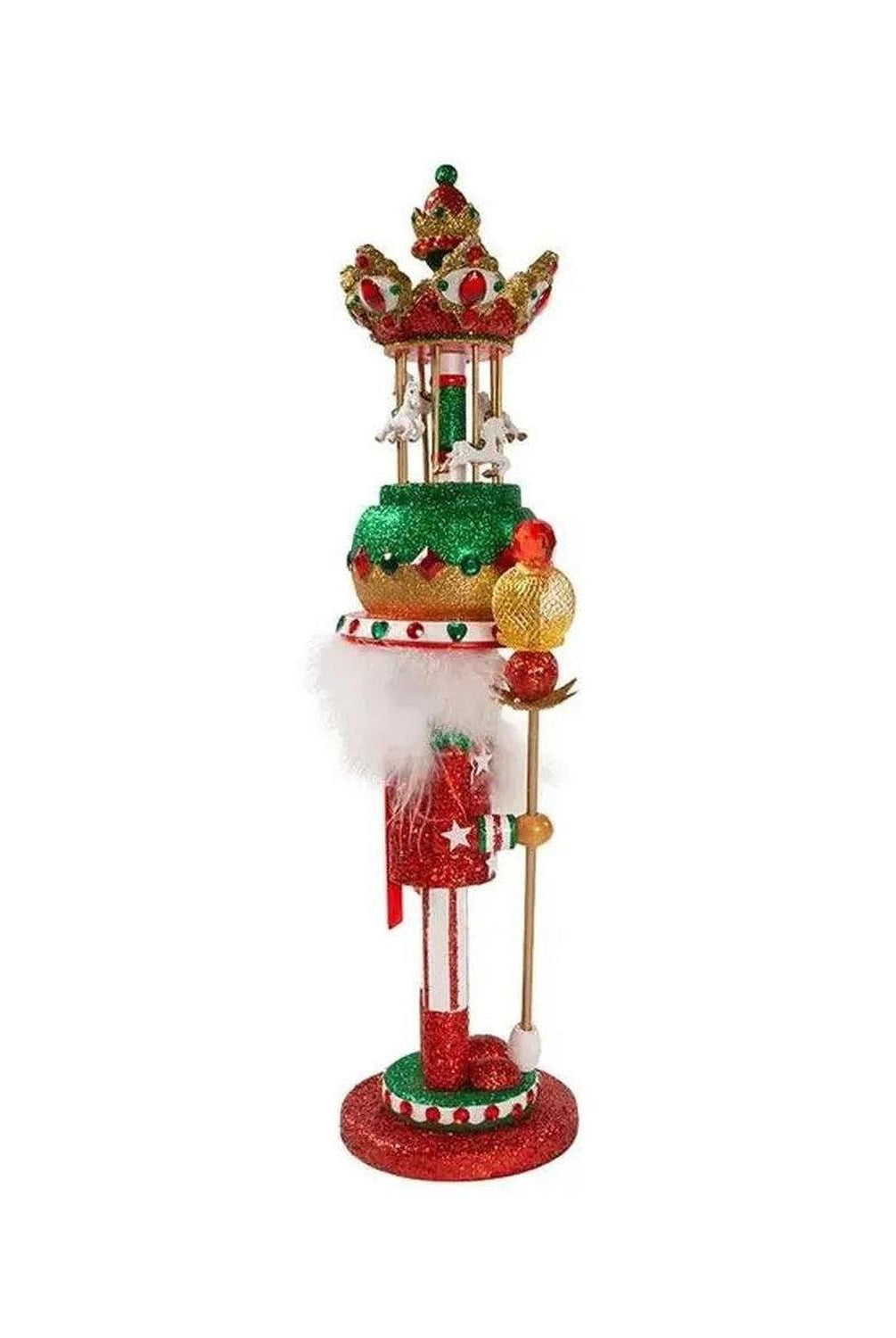 Kurt Adler 15" Hollywood Nutcrackers™ Musical Carousel Hat Nutcracker