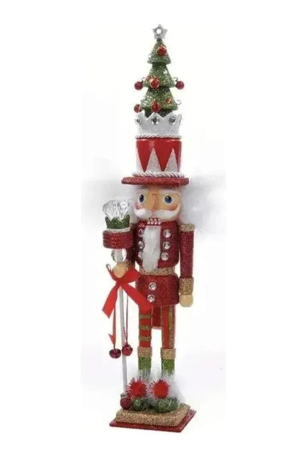 Shop For Kurt Adler 15" Hollywood Nutcrackers™ Red and Green Tree Hat Nutcracker