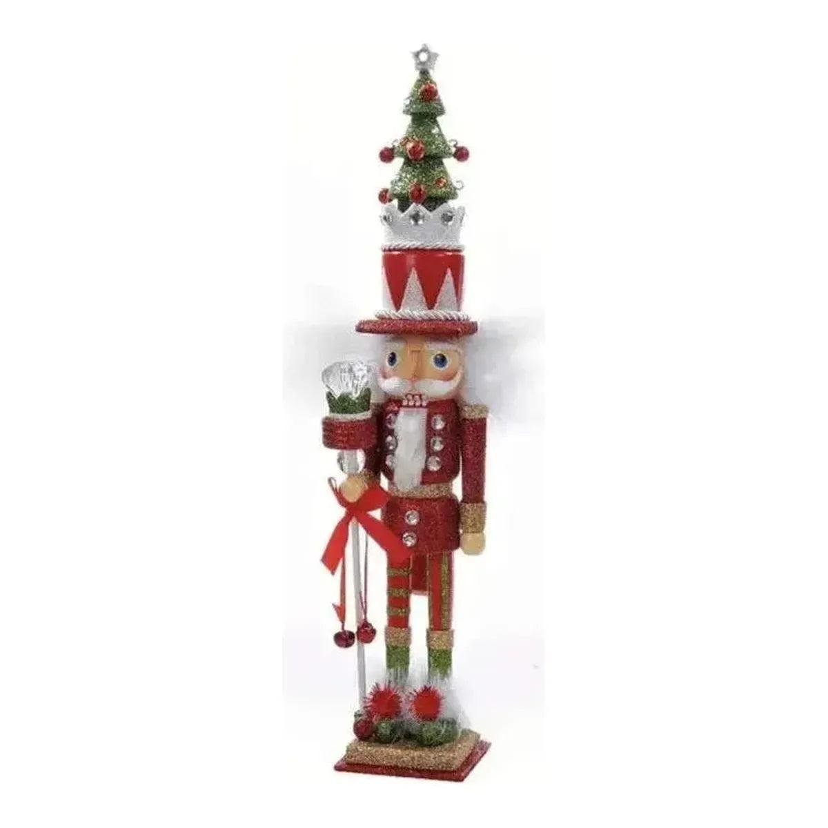 Shop For Kurt Adler 15" Hollywood Nutcrackers™ Red and Green Tree Hat Nutcracker