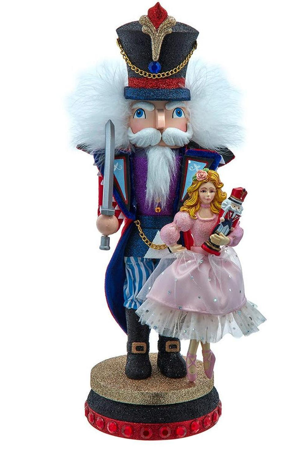 Kurt Adler 15-Inch Hollywood Nutcrackers Prince with Clara Nutcracker