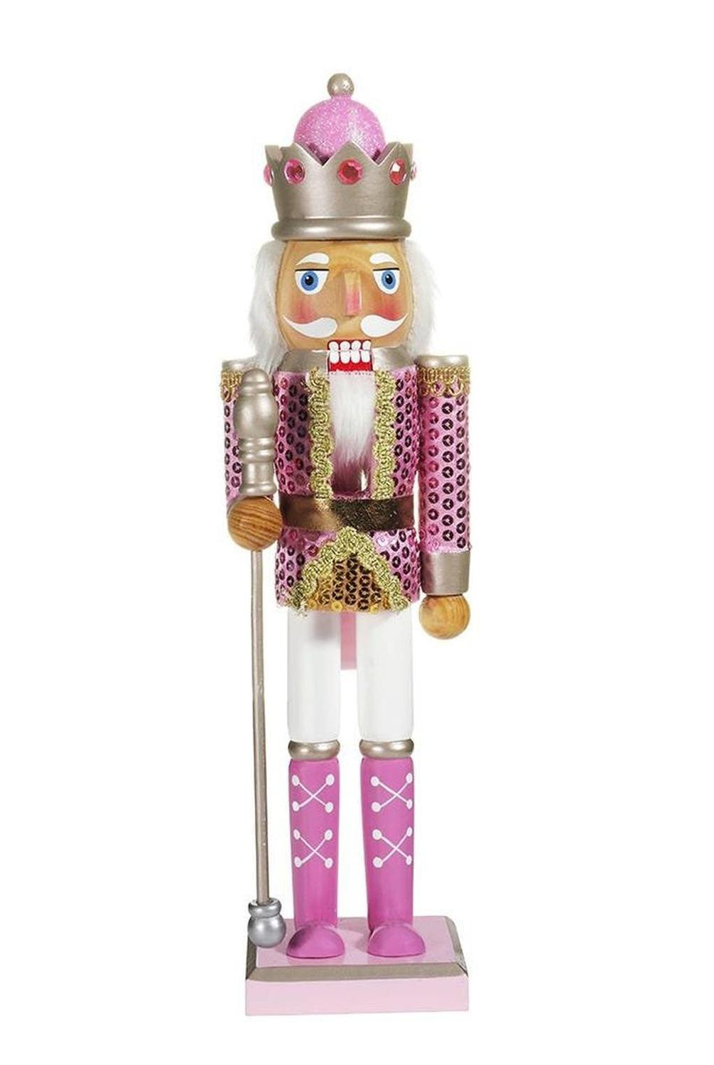 Kurt Adler 15-Inch Pink Nutcracker