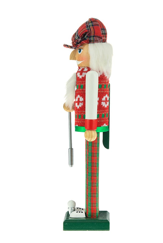 Shop For Kurt Adler 15 - Inch Red and Green Golfer Nutcracker