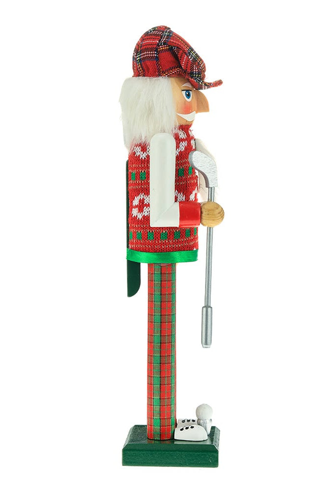 Shop For Kurt Adler 15 - Inch Red and Green Golfer Nutcracker