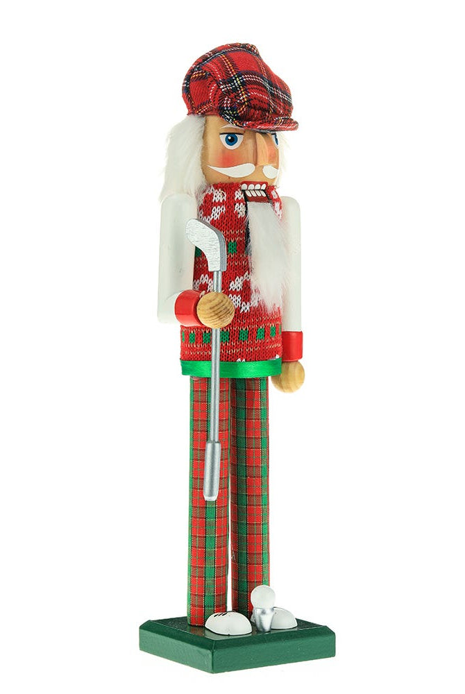 Shop For Kurt Adler 15 - Inch Red and Green Golfer Nutcracker