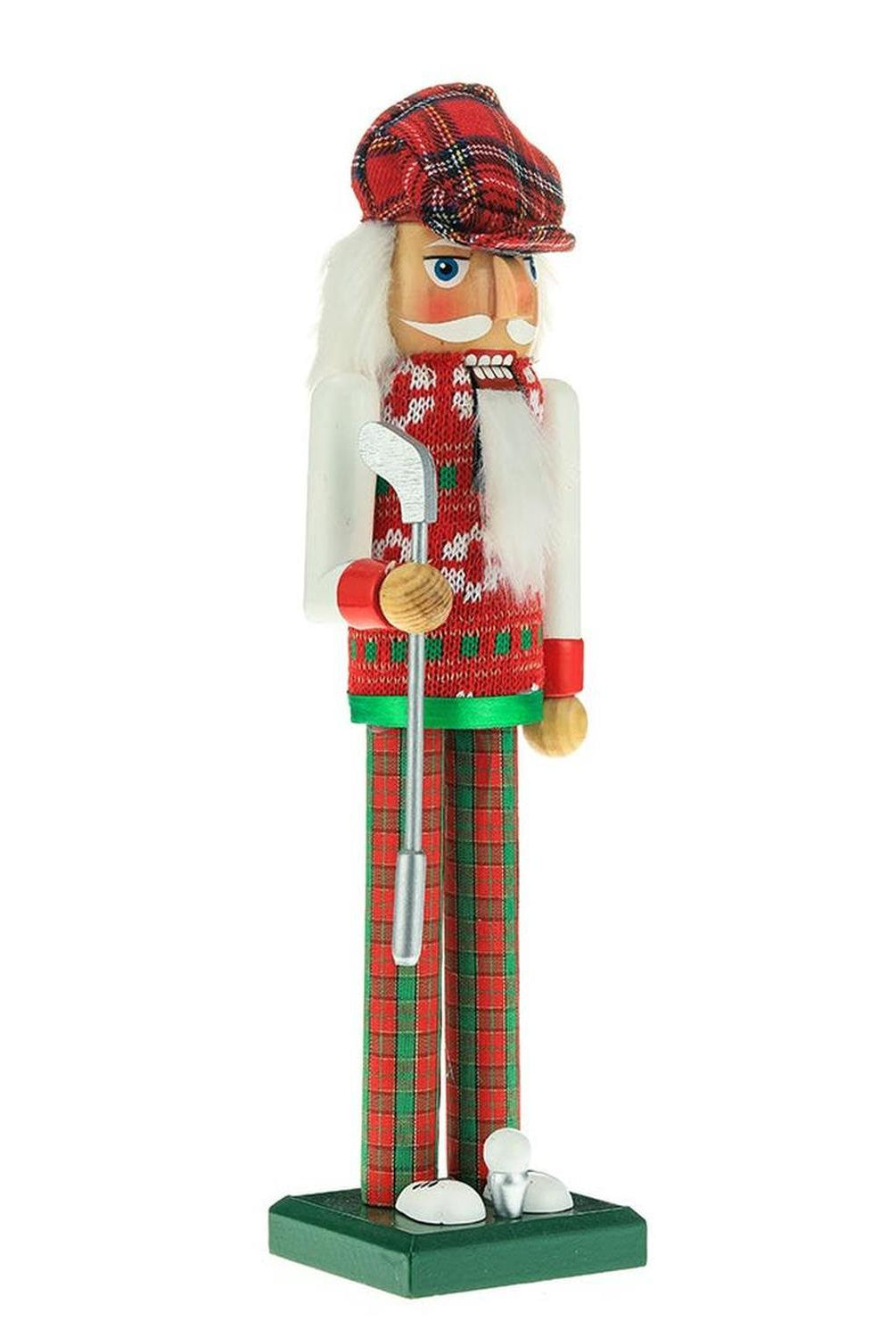 Kurt Adler 15-Inch Red and Green Golfer Nutcracker