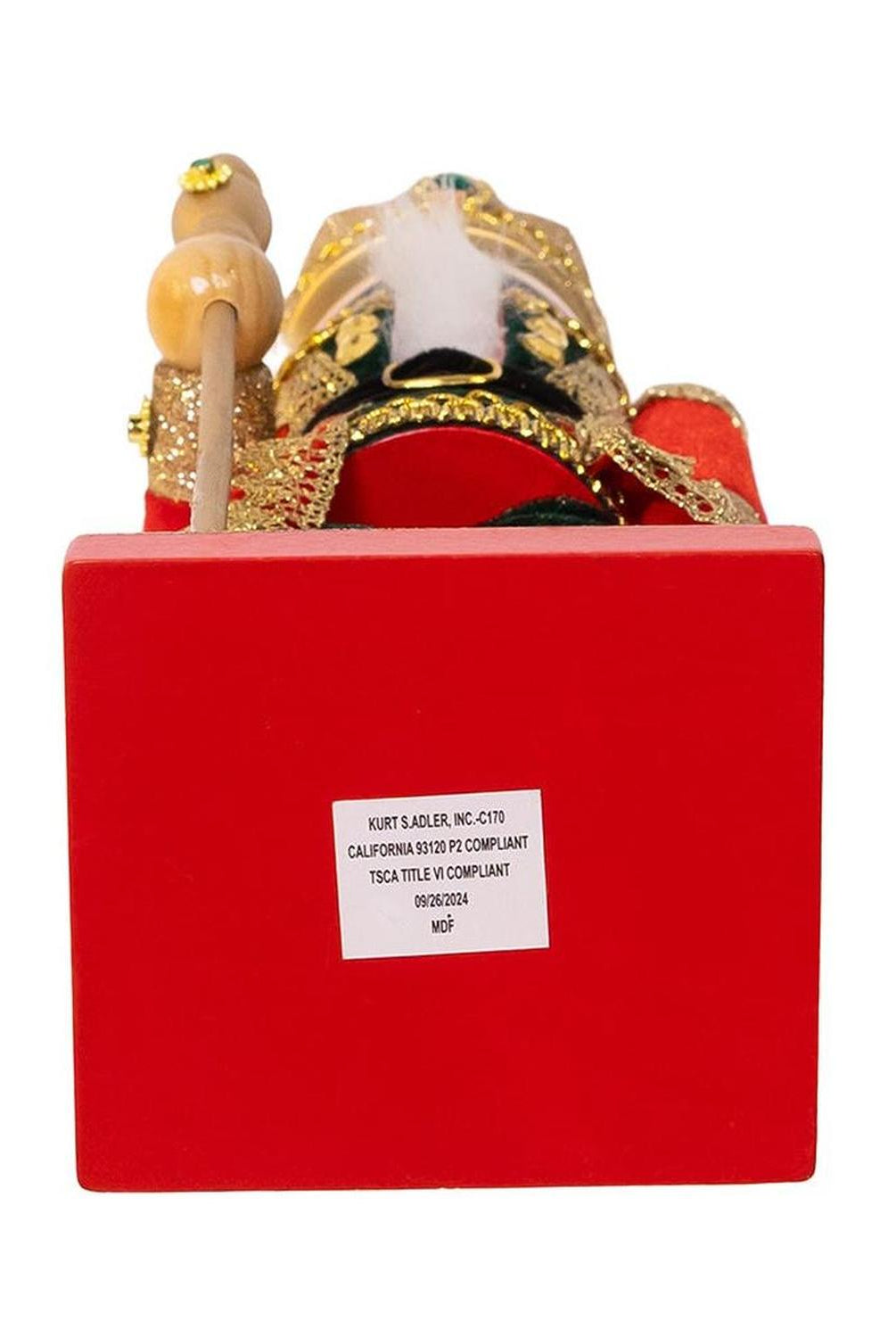 Kurt Adler 15-Inch Red and Green King Nutcracker