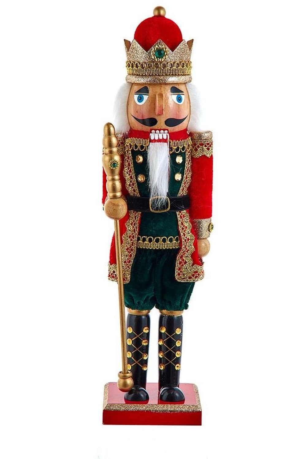 Kurt Adler 15-Inch Red and Green King Nutcracker