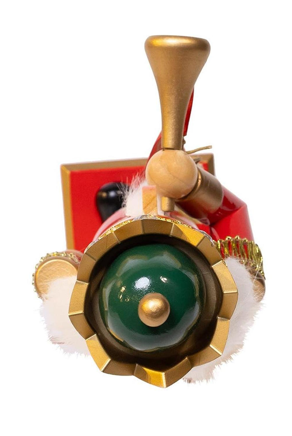Kurt Adler 15-Inch Red and Green With Horn Nutcracker