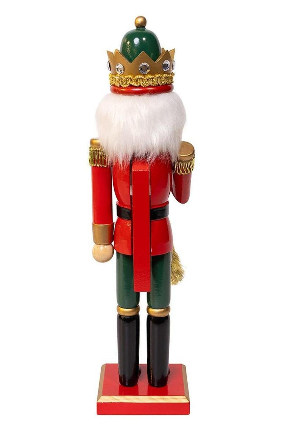 Kurt Adler 15-Inch Red and Green With Horn Nutcracker