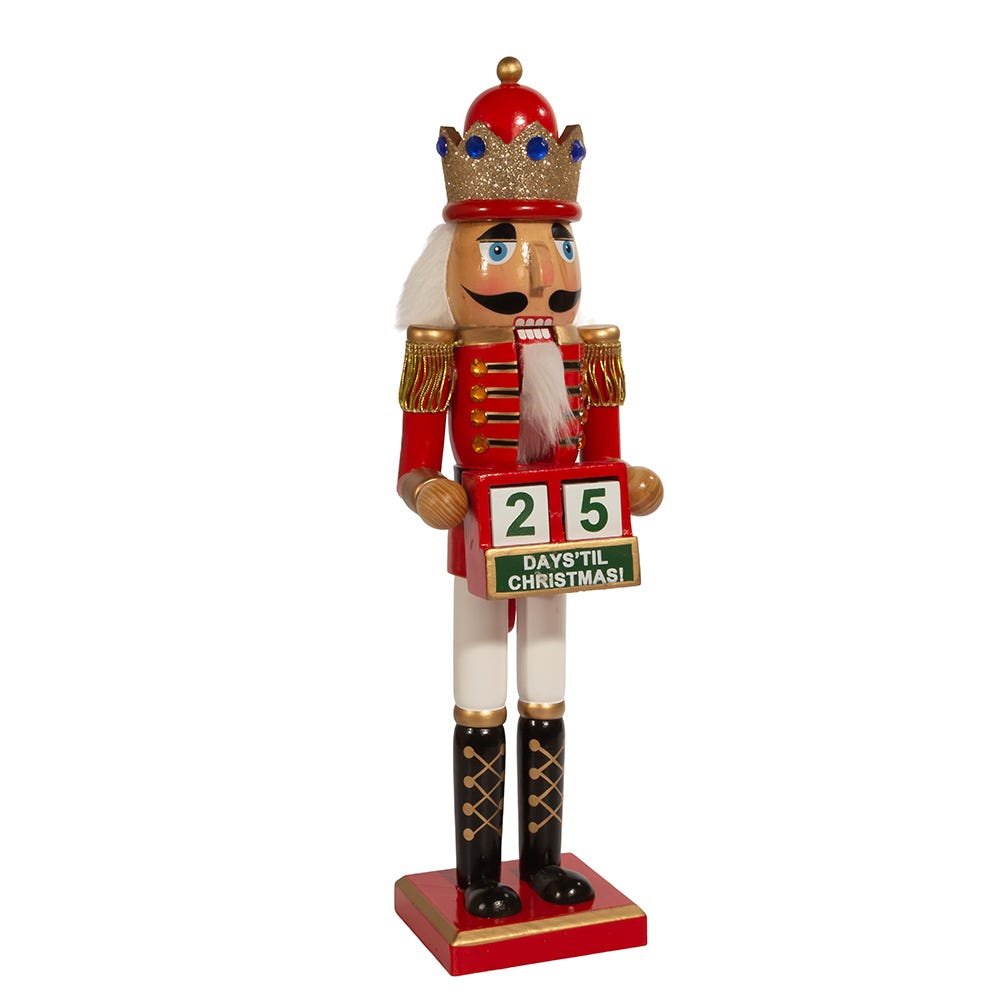 Shop For Kurt Adler 15 - Inch Red King Nutcracker with Calendar