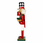 Shop For Kurt Adler 15 - Inch Red, White and Black Nutcracker with Gift Box and Wreath
