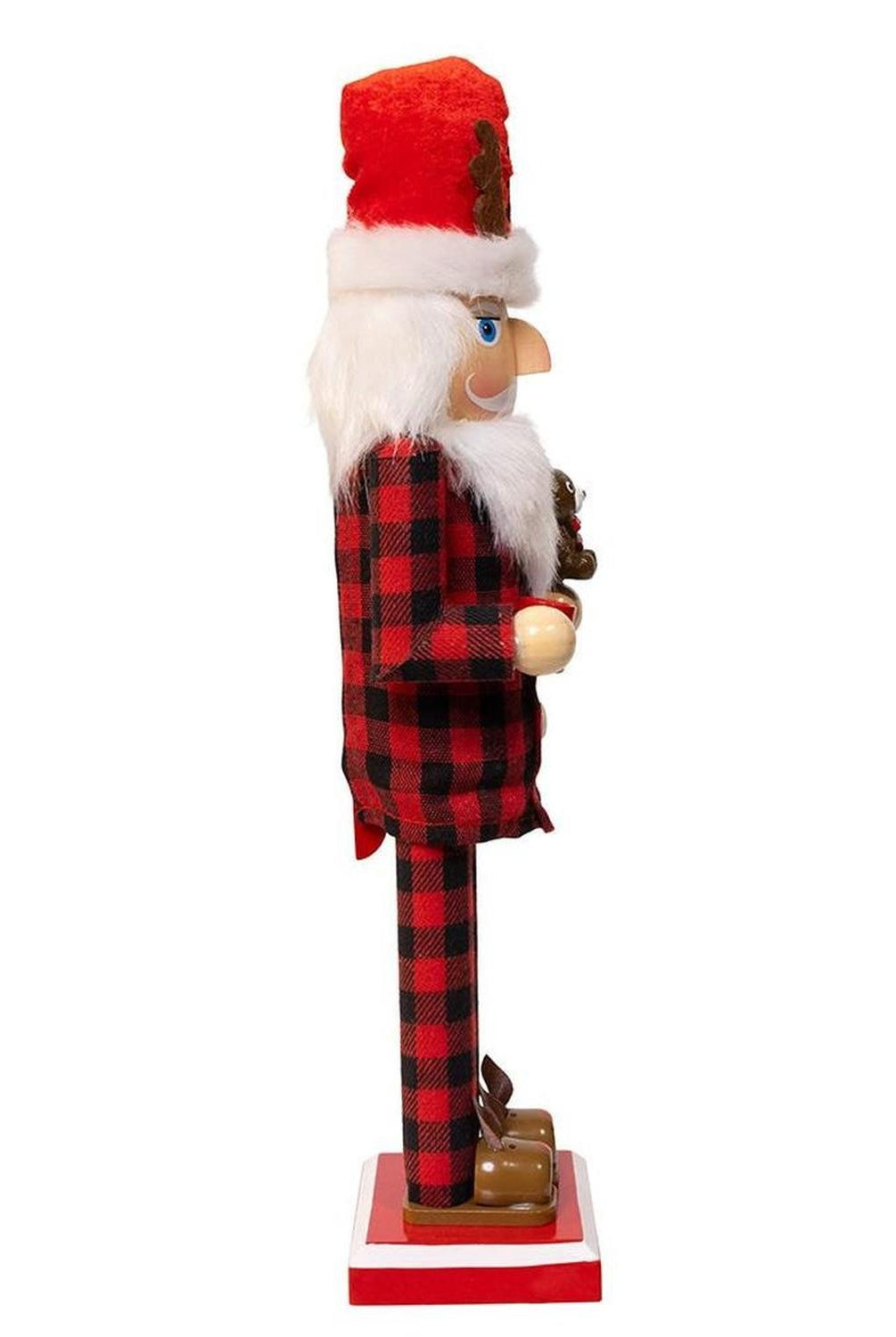 Kurt Adler 15-Inch Santa With Red Pajamas Nutcracker