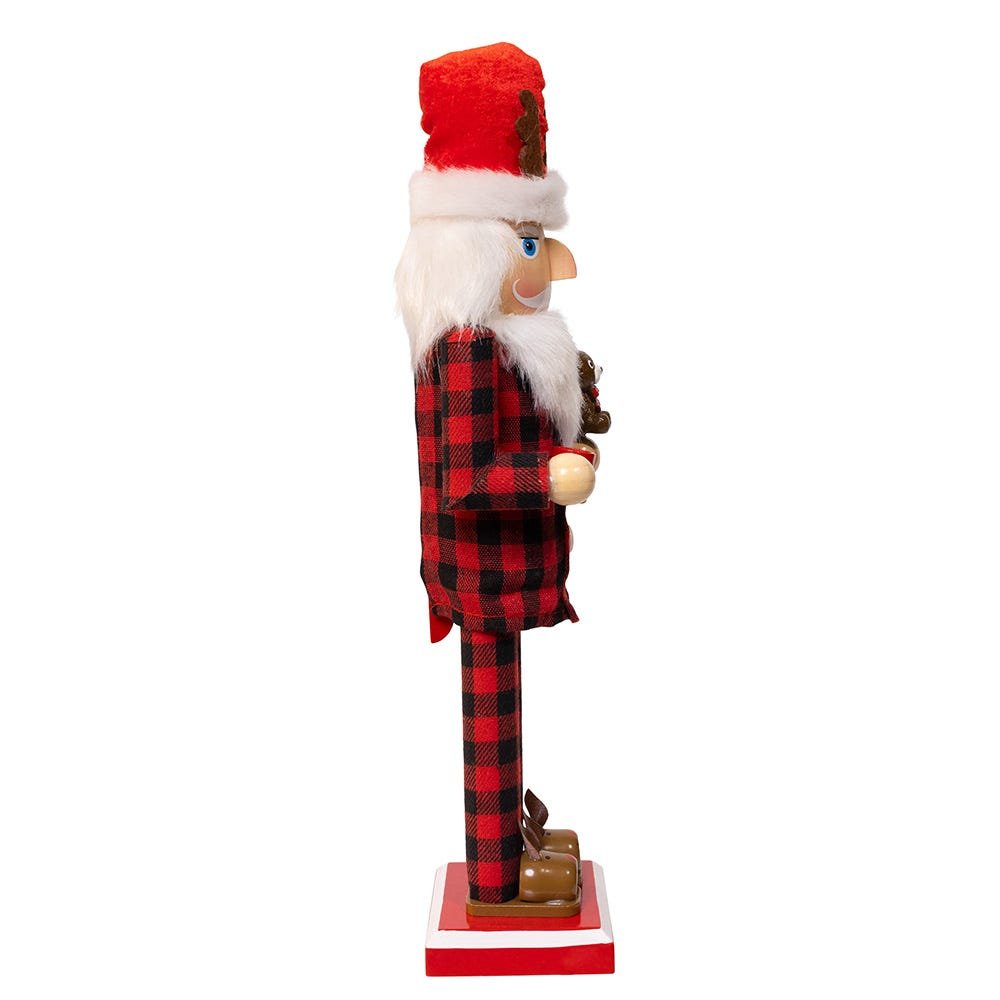 Shop For Kurt Adler 15 - Inch Santa With Red Pajamas Nutcracker