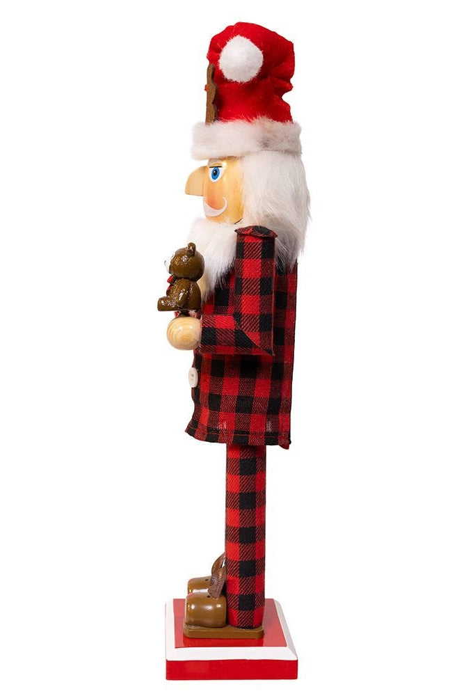 Shop For Kurt Adler 15 - Inch Santa With Red Pajamas Nutcracker