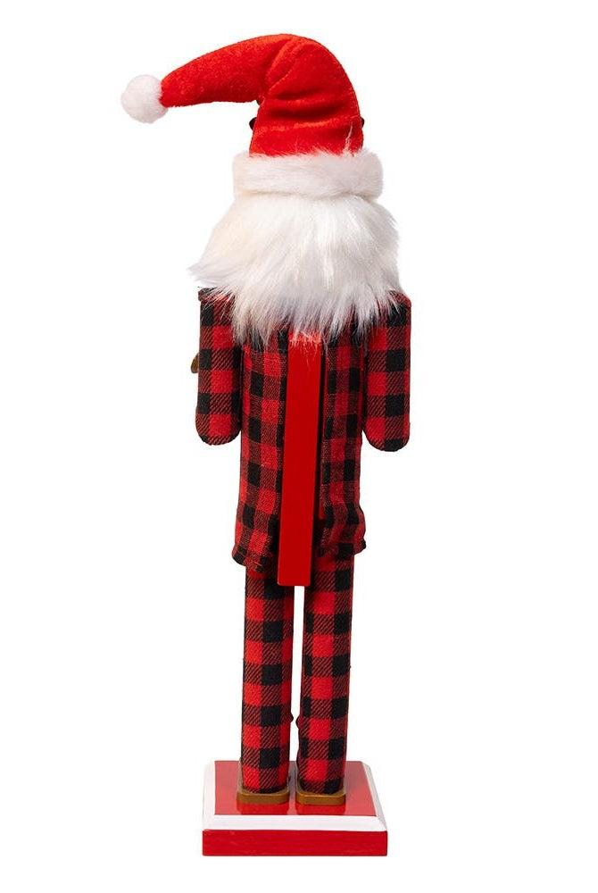 Shop For Kurt Adler 15 - Inch Santa With Red Pajamas Nutcracker