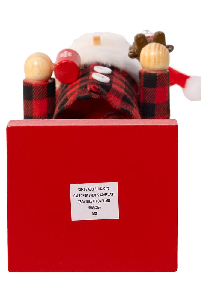 Shop For Kurt Adler 15 - Inch Santa With Red Pajamas Nutcracker